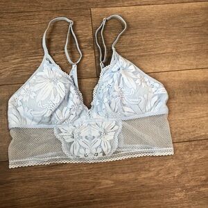 Aerie Lace Bralette in Soft Blue